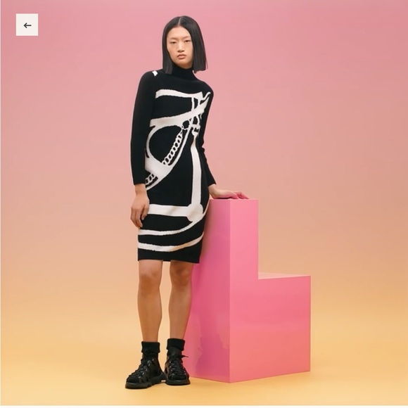 Brand New Hermes Cashmere Midi Dress - Picture 3 of 13